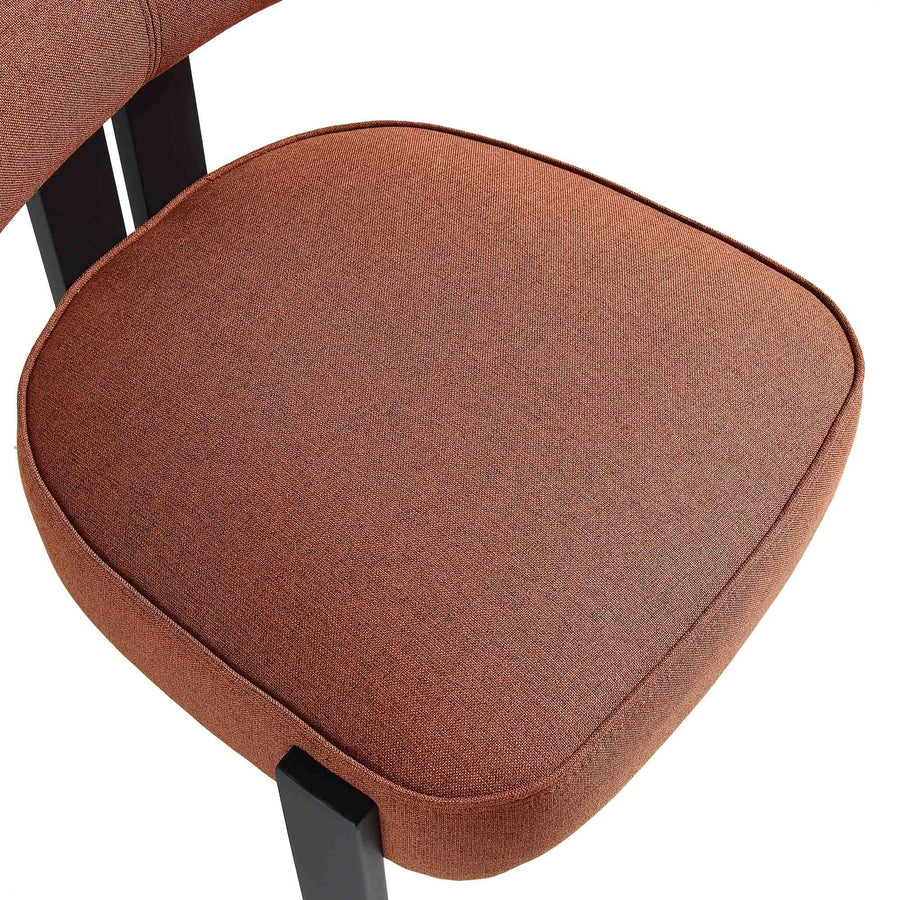 Ophelia Terracotta Fabric Dining Chair