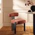 Ophelia Terracotta Fabric Dining Chair - daals