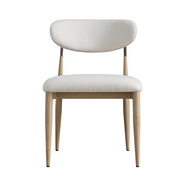 Dagmar Set of 2 Dining Chairs, Ivory Weave | Natural Frame