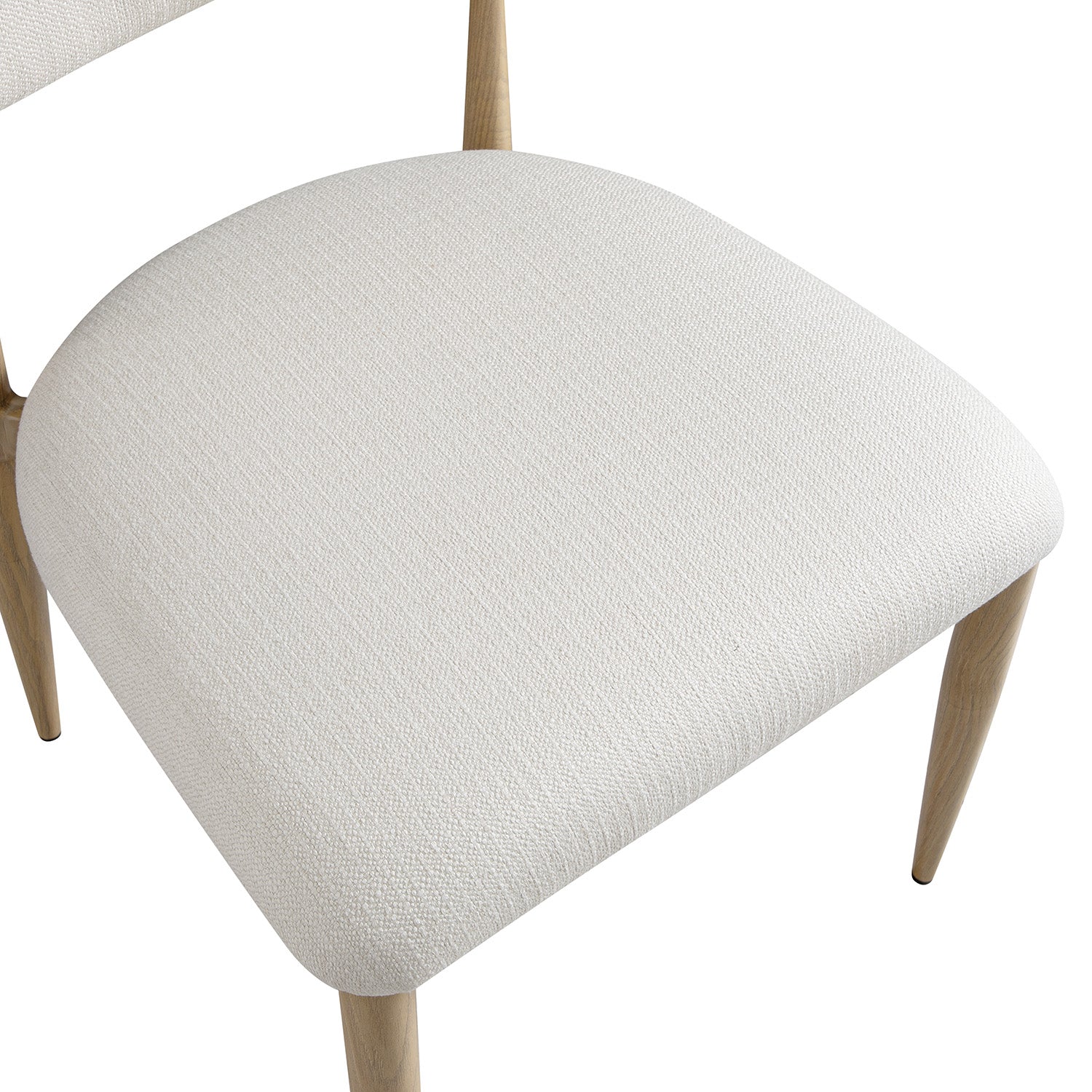 Dagmar Set of 2 Dining Chairs, Ivory Weave | Natural Frame