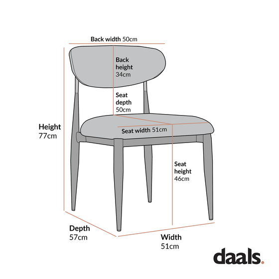 Dagmar Set of 2 Dining Chairs, Ecru Boucle | Natural Frame