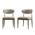 Dagmar Set of 2 Dining Chairs, Light Taupe Boucle | Silver Oak Frame