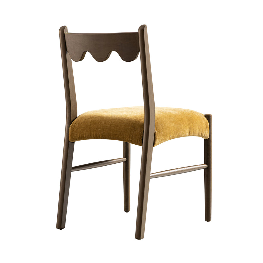 Ludlow Set of 2 Dining Chairs, Spiced Honey Chenille | Silver Oak