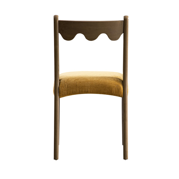 Ludlow Set of 2 Dining Chairs, Spiced Honey Chenille | Silver Oak