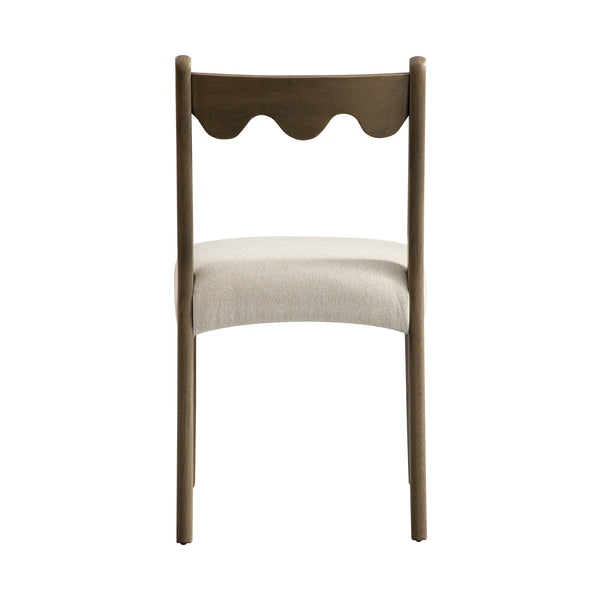 Ludlow Set of 2 Dining Chairs, Oatmeal Fabric | Silver Oak Frame - daals