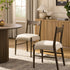 Ludlow Set of 2 Dining Chairs, Oatmeal Fabric | Silver Oak Frame - daals