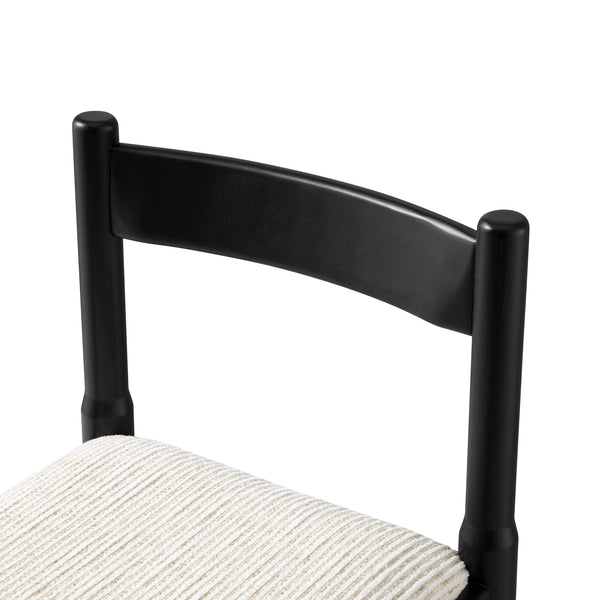 Minley 2-in-1 Dining Chair, Black Matte