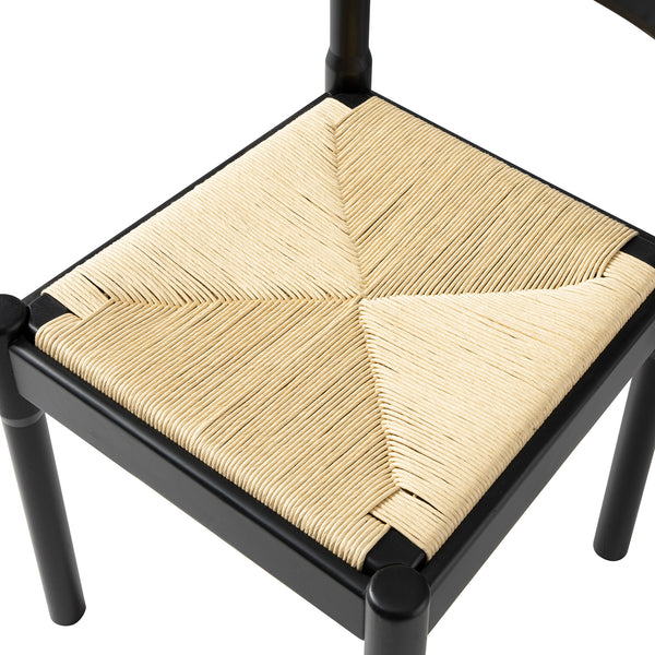 Minley 2-in-1 Dining Chair, Black Matte