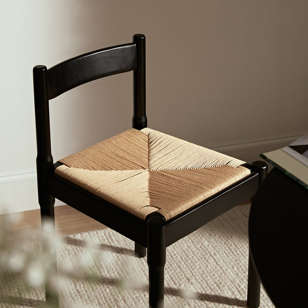 Minley 2-in-1 Dining Chair, Black Matte