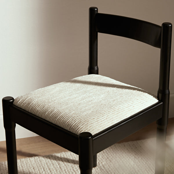 Minley 2-in-1 Dining Chair, Black Matte