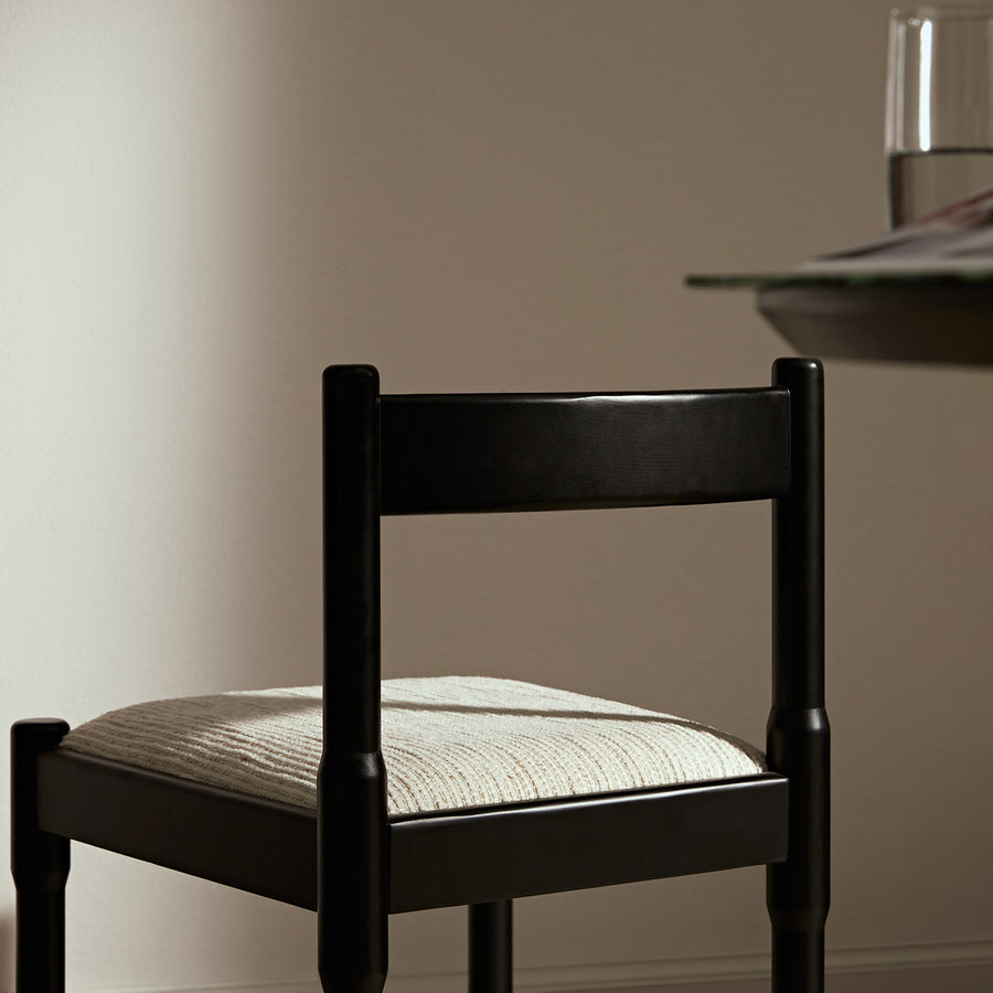 Minley 2-in-1 Dining Chair, Black Matte