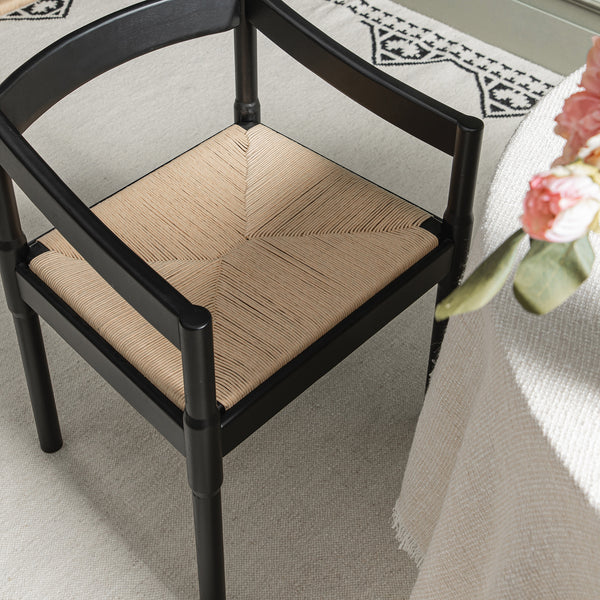 Minley 2-in-1 Carver Chair, Black Matte