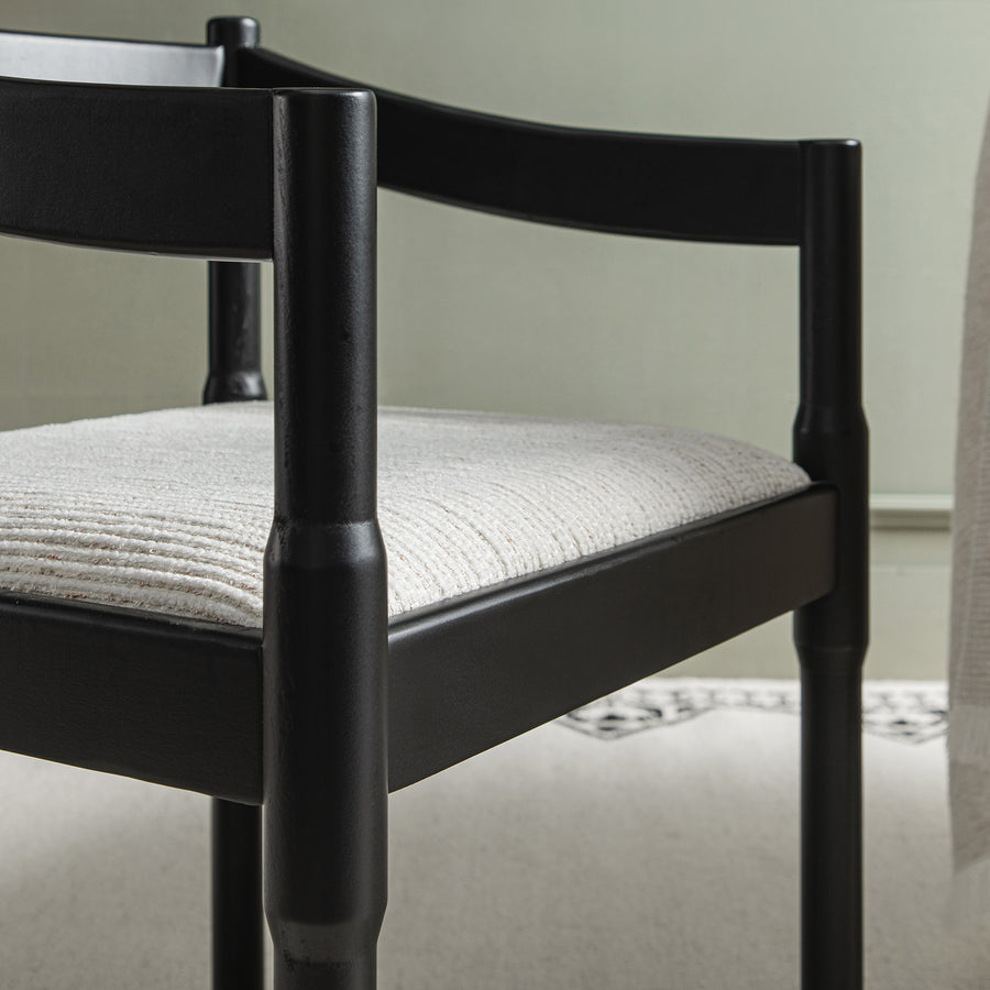 Minley 2-in-1 Carver Chair, Black Matte