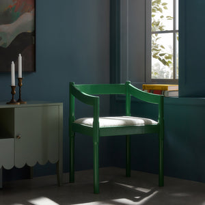 Minley 2-in-1 Carver Chair, Palm Green High Gloss