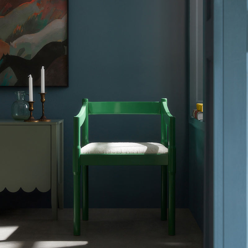 Minley 2-in-1 Carver Chair, Palm Green High Gloss