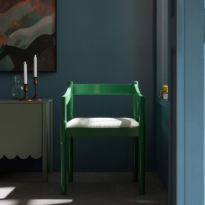 Minley 2-in-1 Carver Chair, Palm Green High Gloss