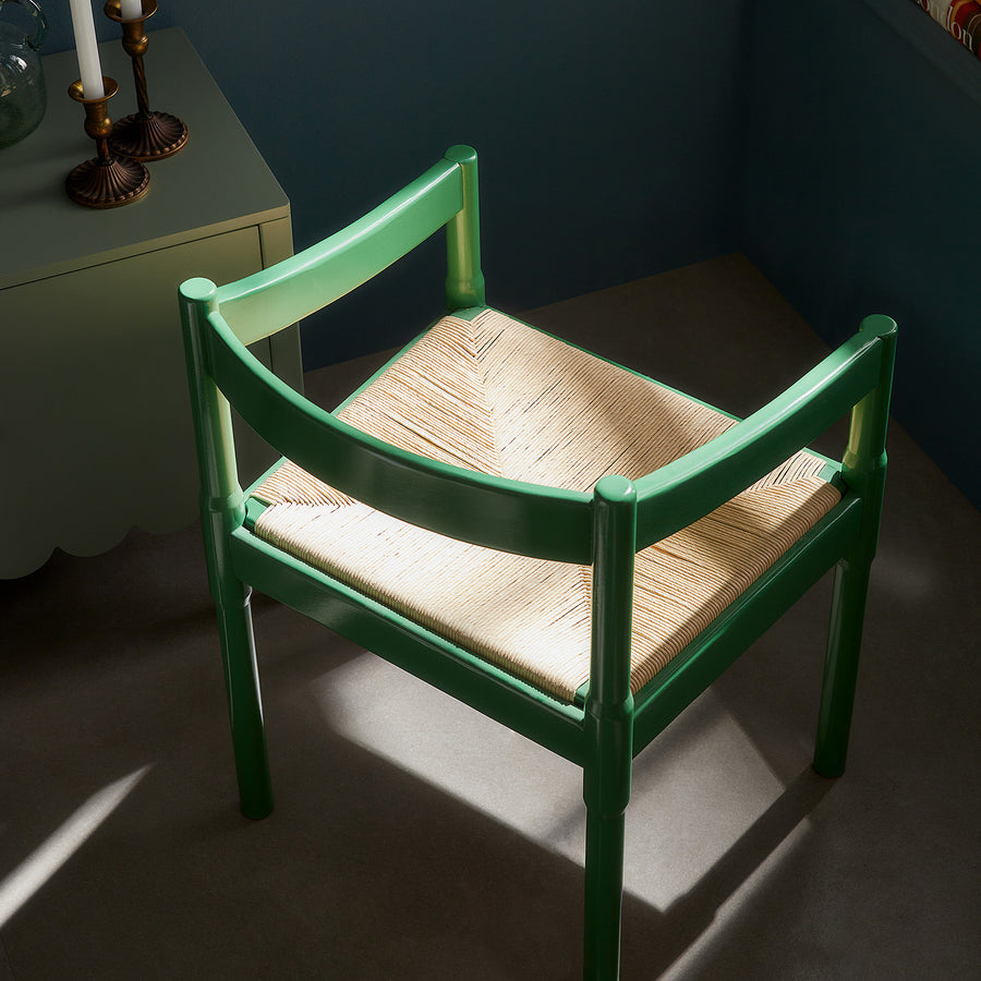Minley 2-in-1 Carver Chair, Palm Green High Gloss