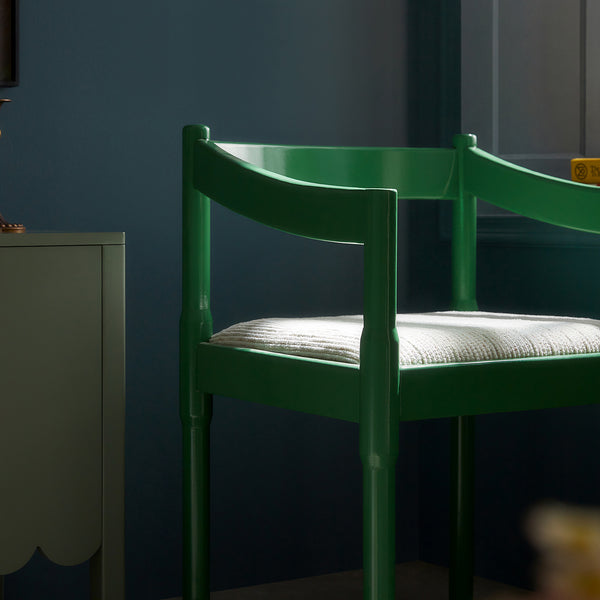 Minley 2-in-1 Carver Chair, Palm Green High Gloss