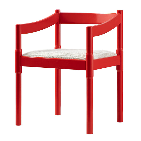 Minley 2-in-1 Carver Chair, Red High Gloss