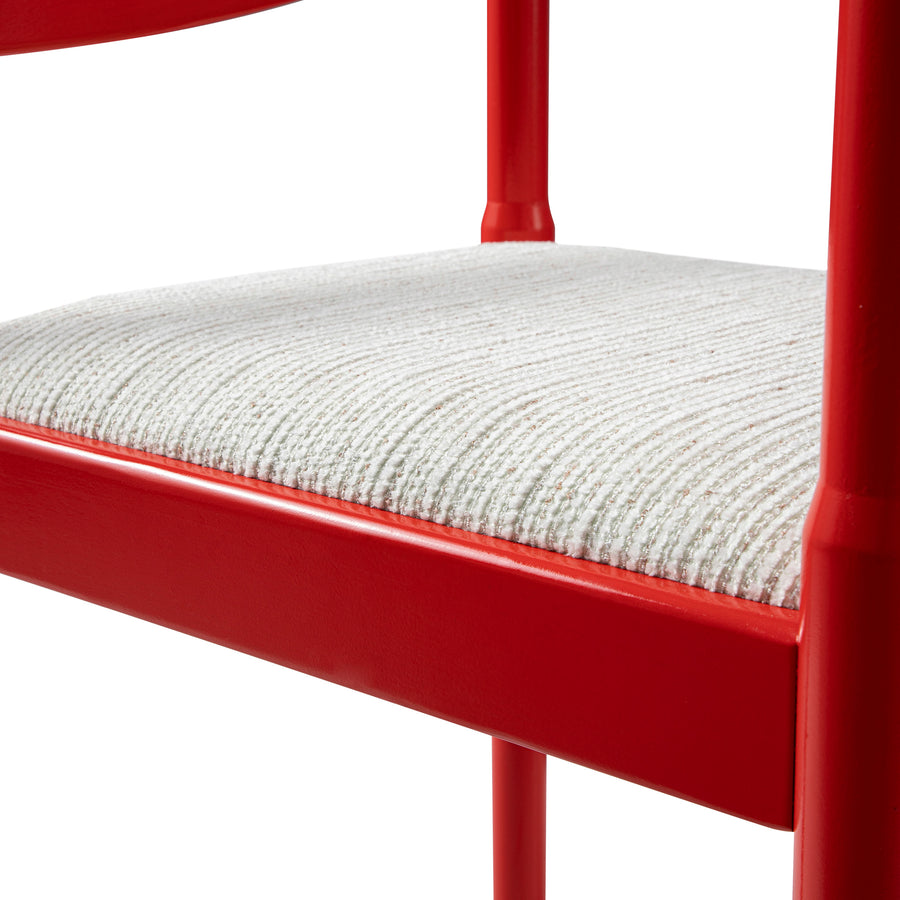 Minley 2-in-1 Carver Chair, Red High Gloss