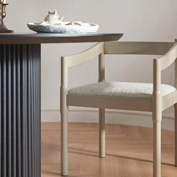 Minley 2 - in - 1 Carver Chair, Light Taupe High Gloss - daals