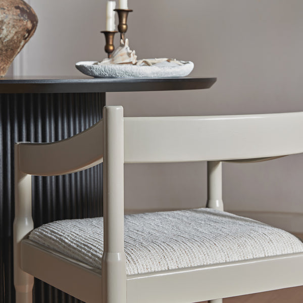 Minley 2 - in - 1 Carver Chair, Light Taupe High Gloss - daals