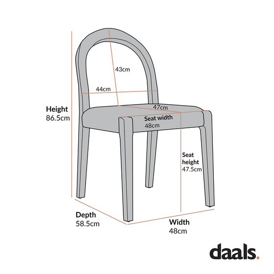 Lumi Dining Chair, Ecru Boucle | Natural Oak Frame