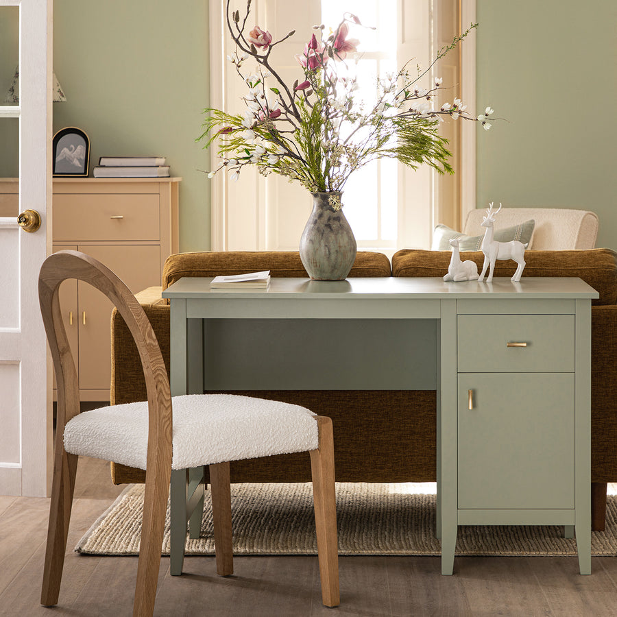 Lumi Dining Chair, Ecru Boucle | Natural Oak Frame