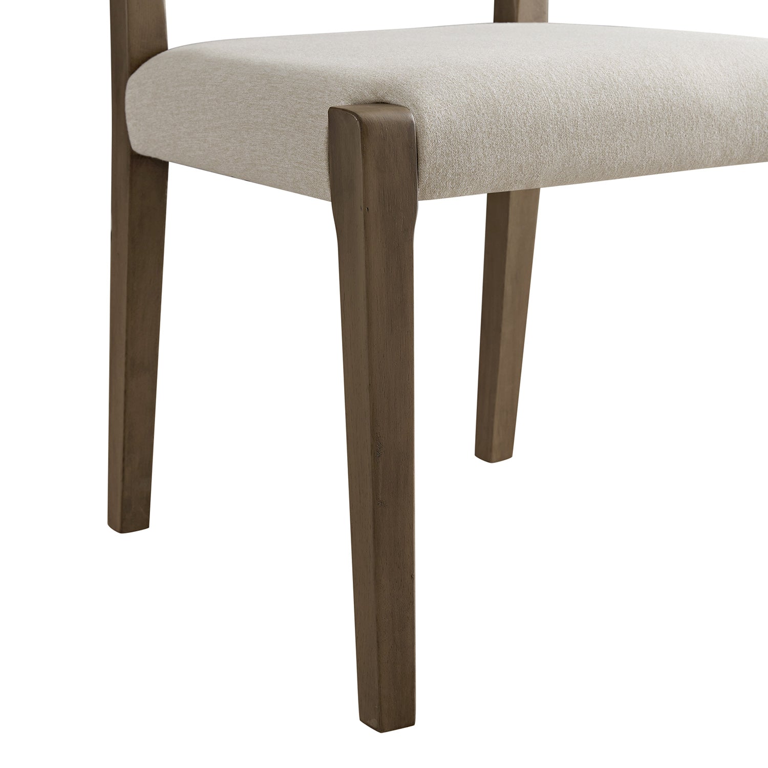 Lumi Dining Chair, Oatmeal Fabric | Silver Oak Frame