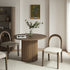 Lumi Dining Chair, Oatmeal Fabric | Silver Oak Frame - daals