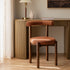 Demeter Dining Chair, Brick Boucle | Dark Walnut Frame - daals
