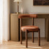 Demeter Dining Chair, Brick Boucle | Dark Walnut Frame