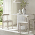 Demeter Dining Chair, Oatmeal Fabric | White Washed Oak Frame