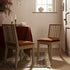 Hemingford Set of 2 Rust Velvet Bobbin Spindle Washed Oak Dining Chairs - daals