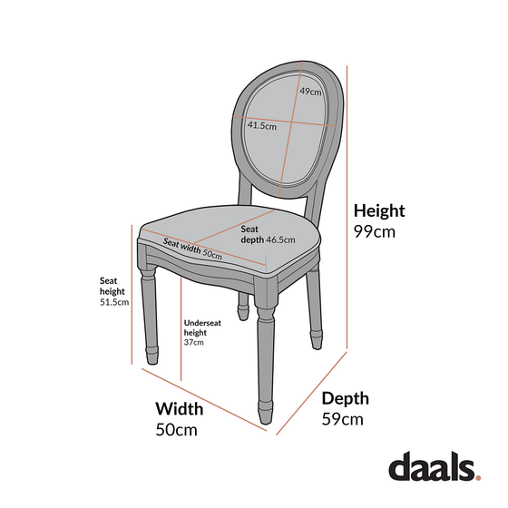 Lainston Set of 2 Classic Weathered Oak Dining Chairs, Beige Textured Fabric