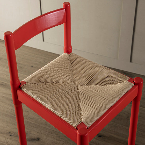 Minley 2-in-1 Dining Chair, Red High Gloss