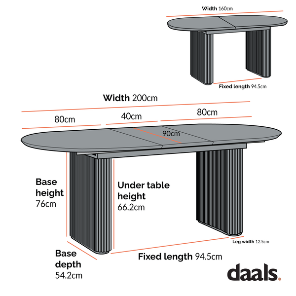 Maru Oval 68 Seater Extending Oak Pedestal Dining Table, Oak daals