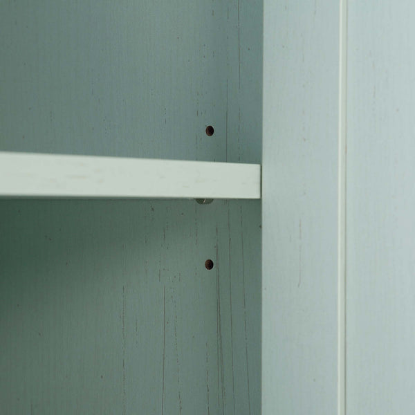 Frances Woven Rattan 1-Door Bathroom Cabinet, Mint