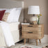 Izzy Curved Rattan 2 - Drawer Bedside Table, Natural - daals