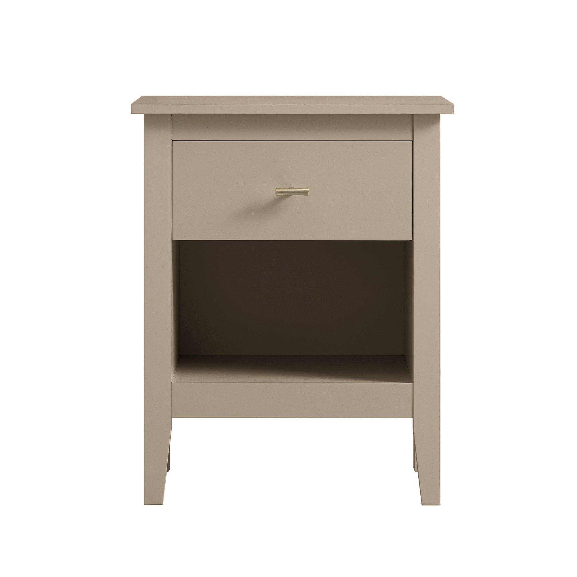 Oakham 1 Drawer Bedside Table Deep Greige Daals Oakham 1 Drawer Bedside Table Deep Greige Daals