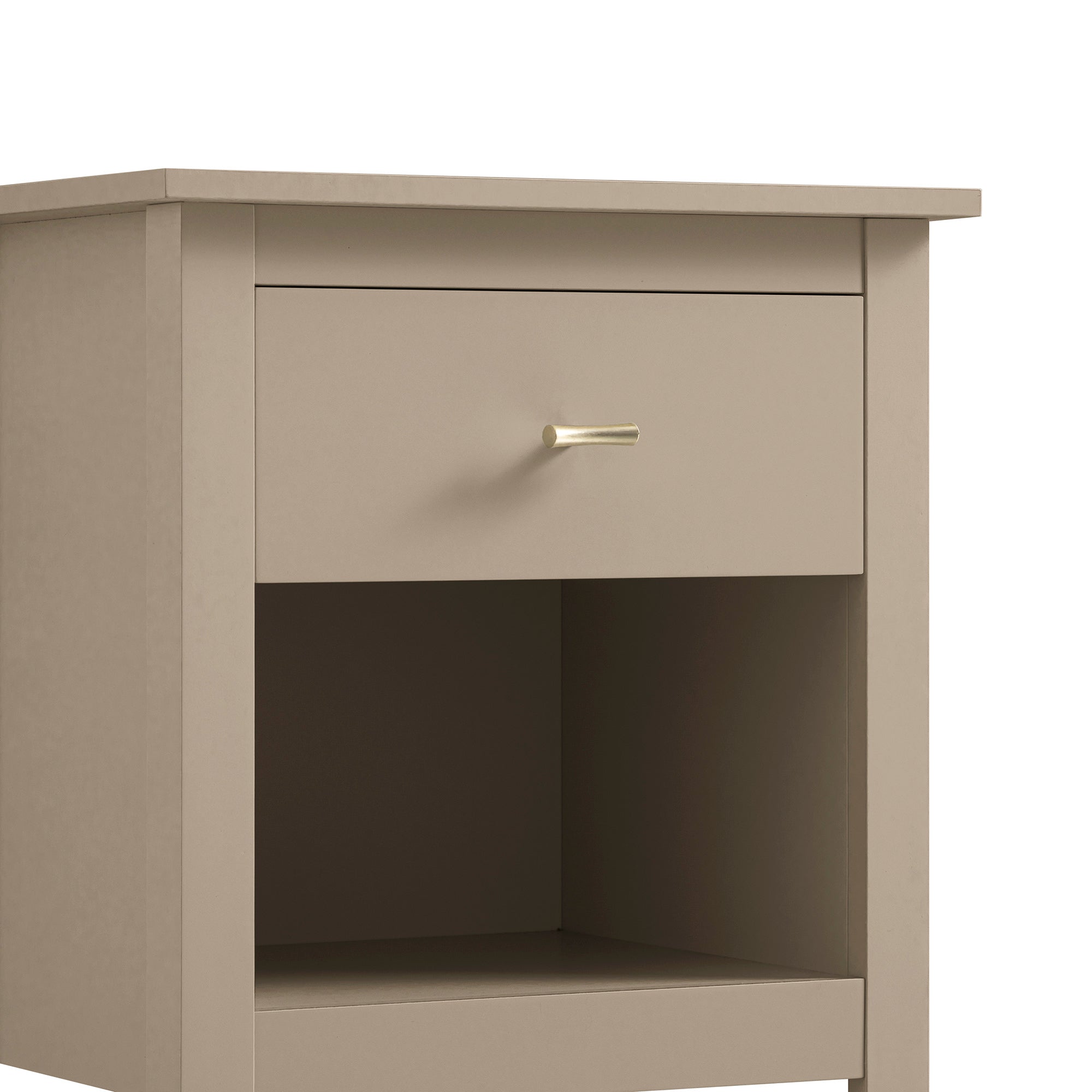 Oakham 1 Drawer Bedside Table Deep Greige Daals Oakham 1 Drawer Bedside Table Deep Greige Daals