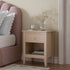Oakham 1 - Drawer Bedside Table, Nude Pink - daals