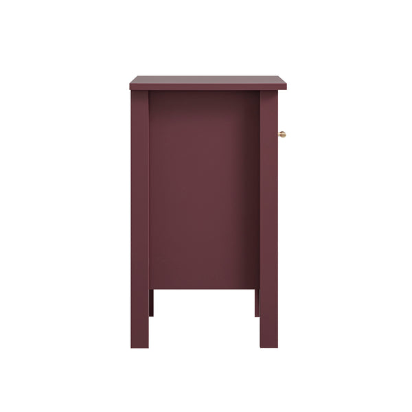 Oakham 1-Drawer Bedside Table, Wild Cherry