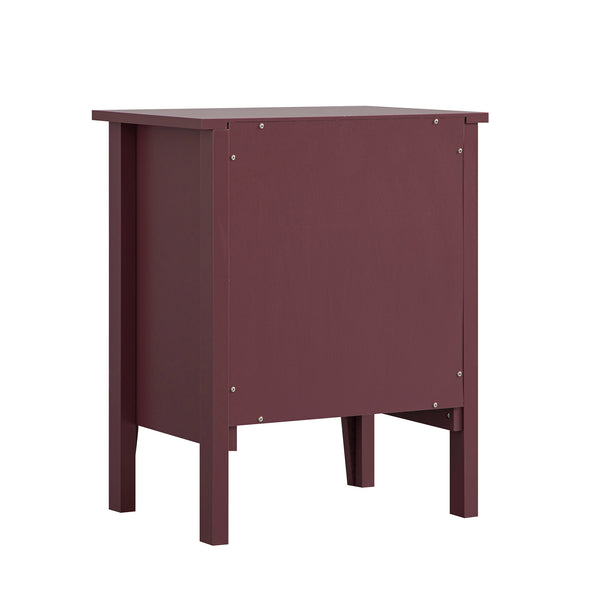 Oakham 1-Drawer Bedside Table, Wild Cherry