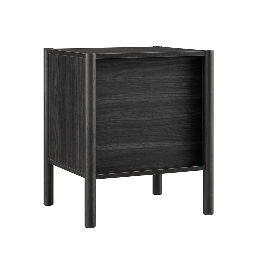 Linden 2-Drawer Bedside Table, Ebony - daals
