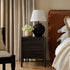 Linden 2-Drawer Bedside Table, Ebony - daals