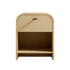 Marcel 1-Drawer Bedside Table, Light Oak