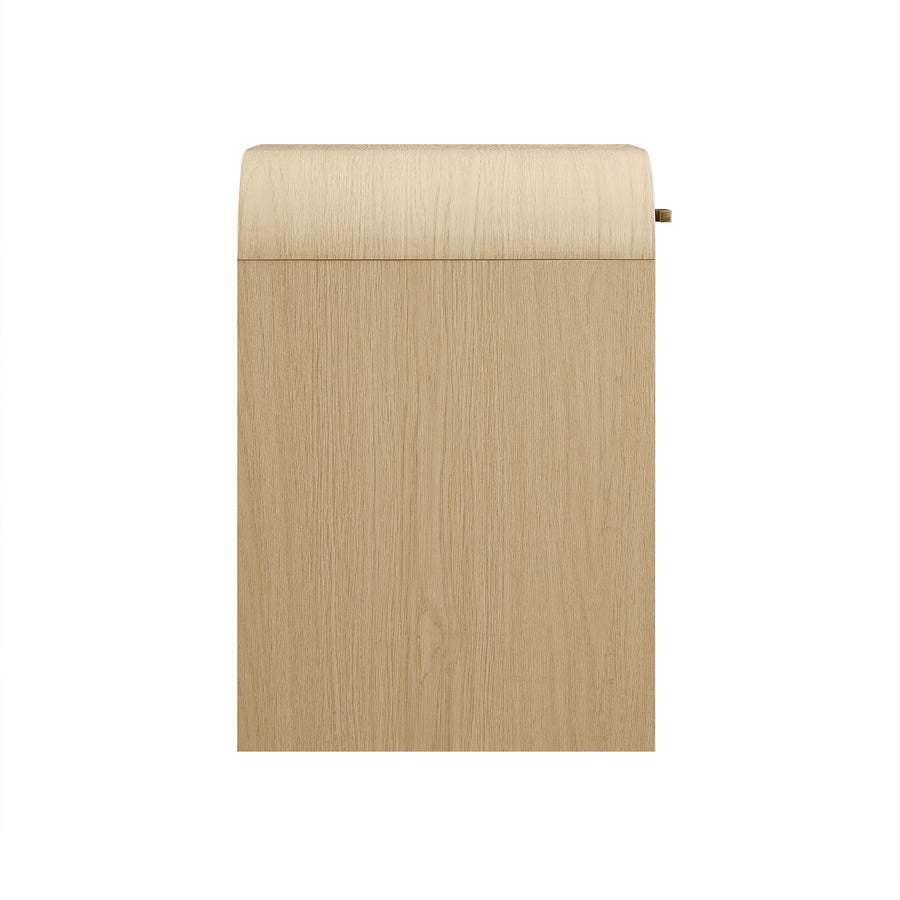 Marcel 1-Drawer Bedside Table, Light Oak