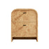 Marcel 2-Drawer Bedside Table, Natural Burlwood