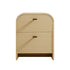 Marcel 2-Drawer Bedside Table, Light Oak